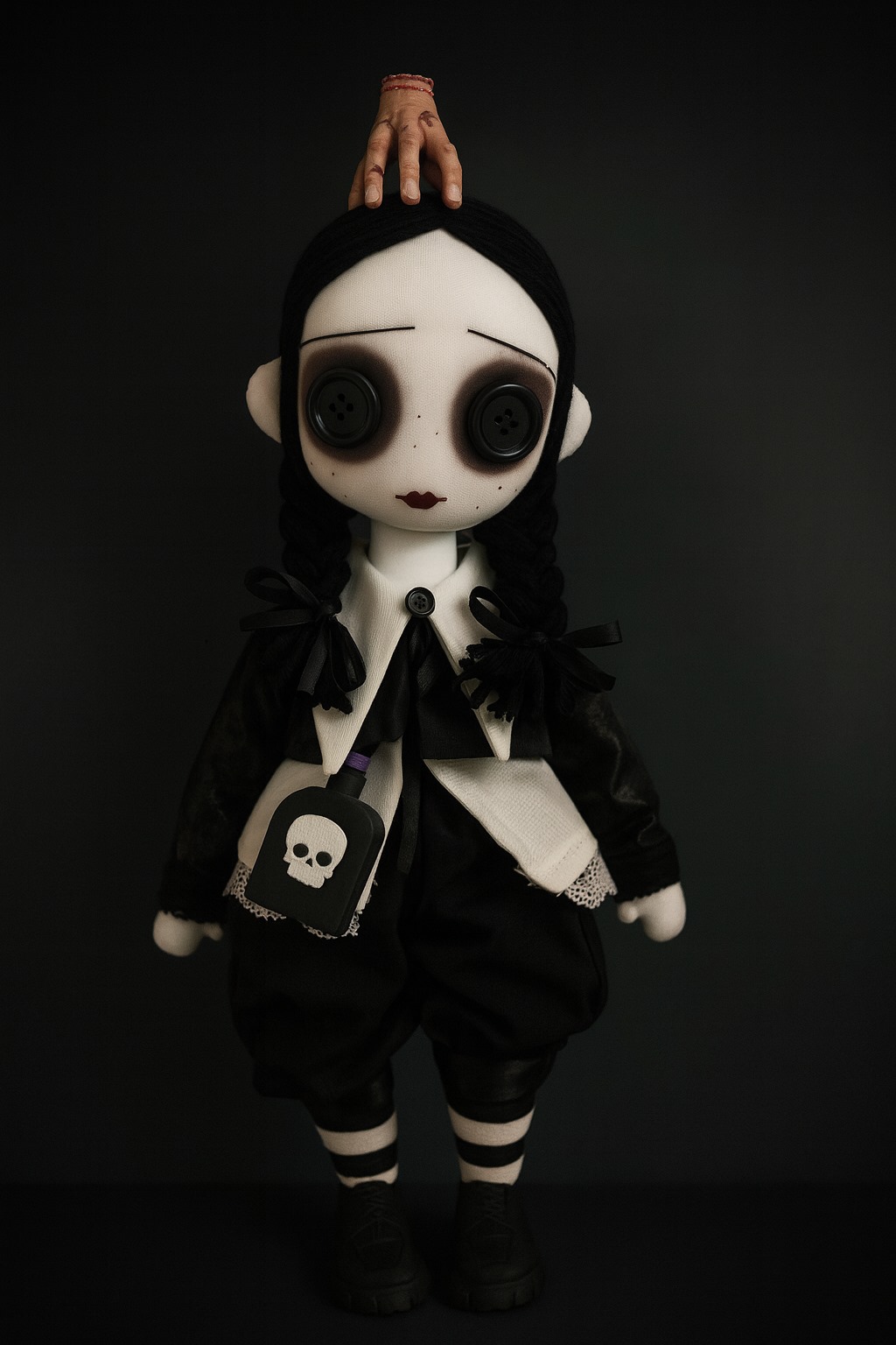 Vista 3 de Muñeca Miércoles Addams